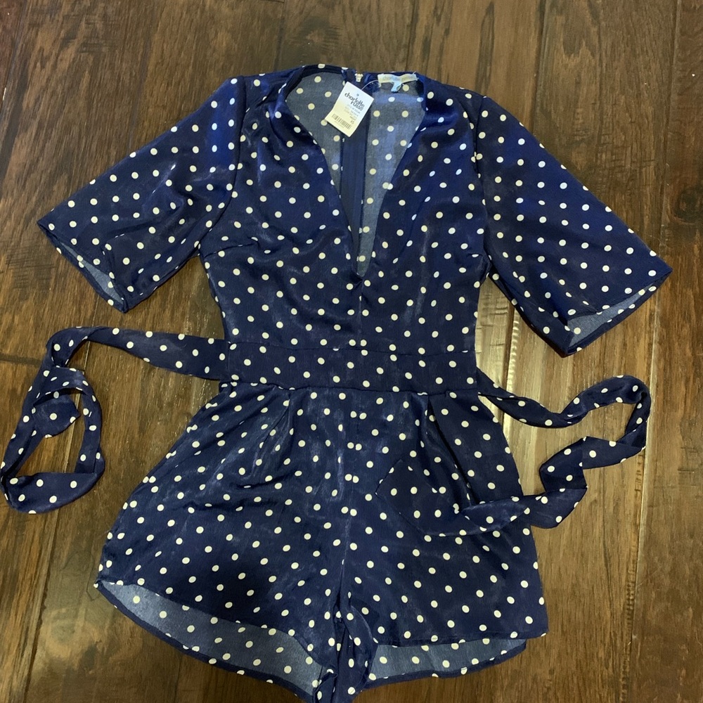 Charlotte Russe Polka dot romper